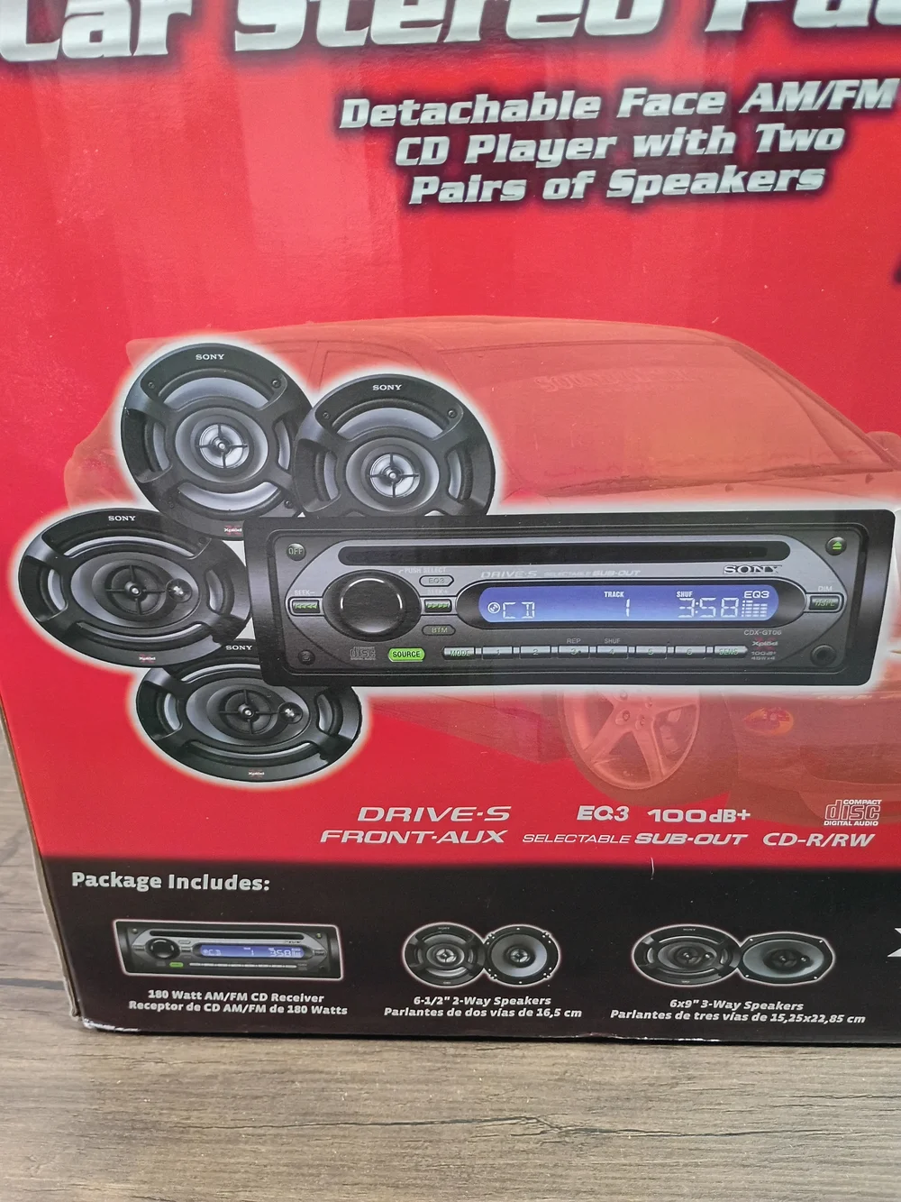 SONY Xplod CXS-GT06HP Car Stereo Package Detachable Face AM/FM CD Player NEW
